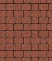  Тротуарная плитка Выбор Классико А.1.КО.4 Гранит 40 мм Красный: внешний вид